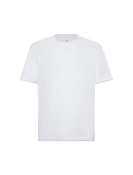 Suitnegozi - Men's T-Shirt in White from Brunello Cucinelli GOOFASH