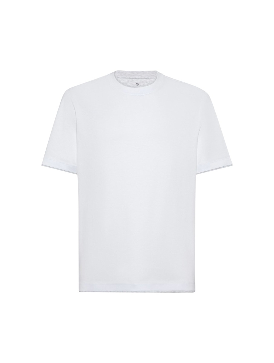 Suitnegozi - Men's T-Shirt in White from Brunello Cucinelli GOOFASH