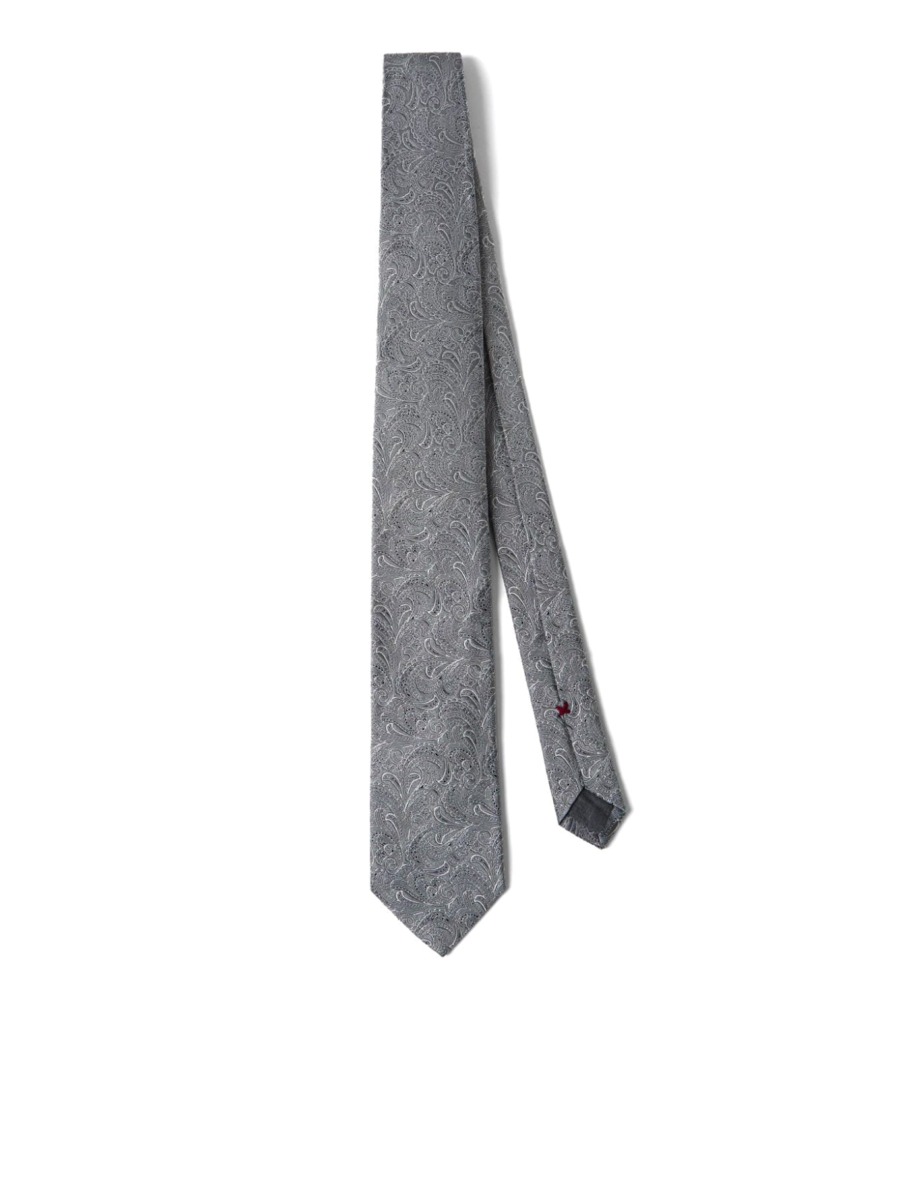 Suitnegozi - Men's Tie Grey from Brunello Cucinelli GOOFASH