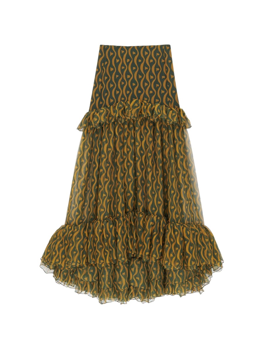 Suitnegozi - Skirt in Green for Woman from Saint Laurent GOOFASH