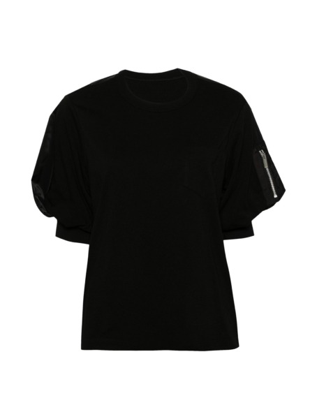 Suitnegozi - T-Shirt in Black - Sacai - Woman GOOFASH