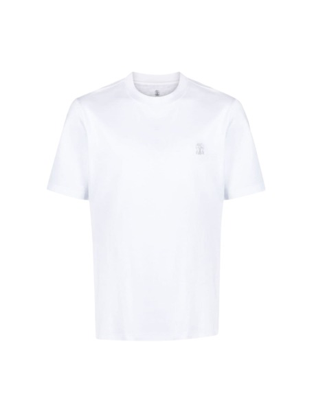 Suitnegozi - White T-Shirt for Man by Brunello Cucinelli GOOFASH