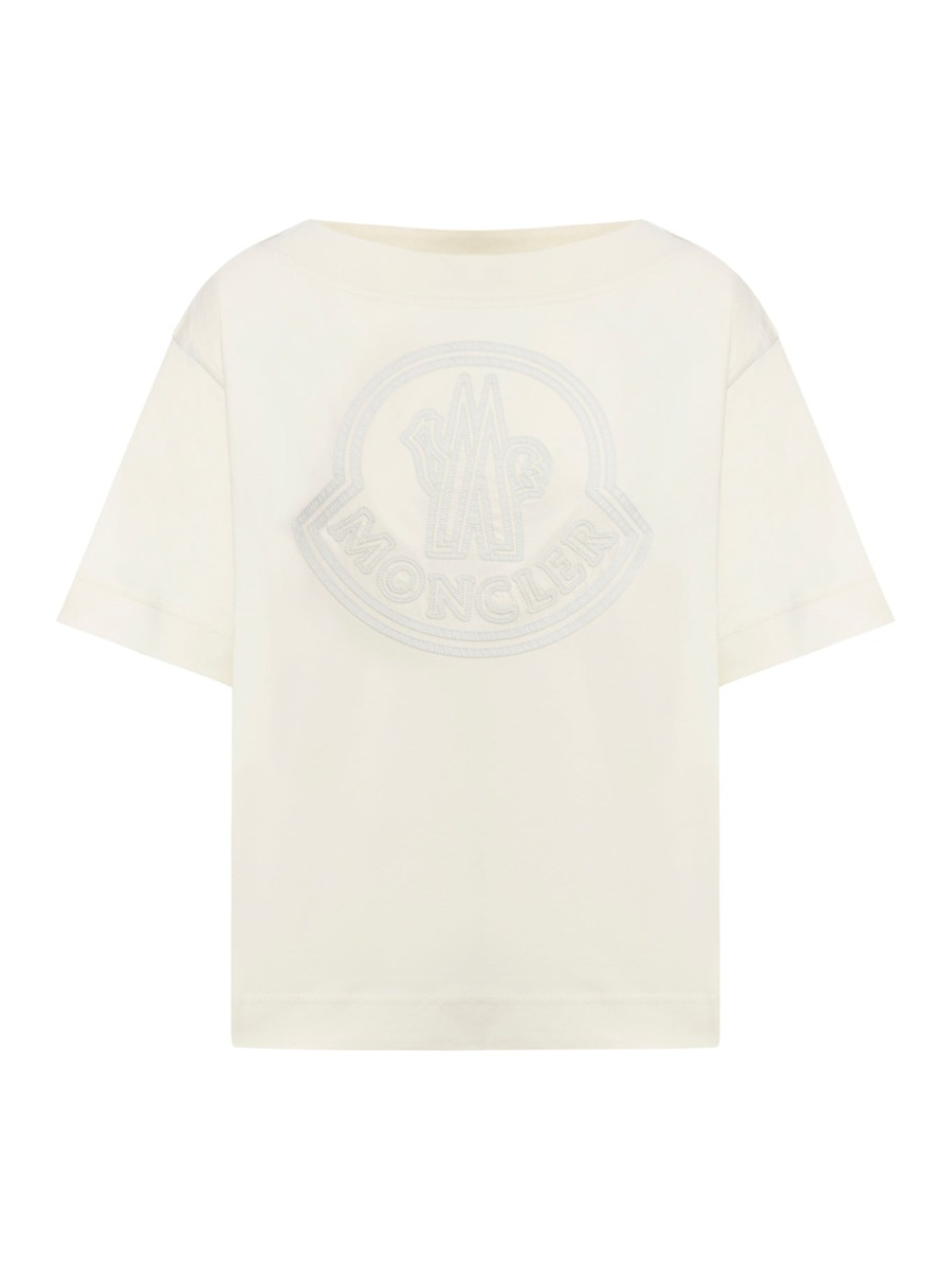 Suitnegozi - Woman T-Shirt in White - Moncler GOOFASH