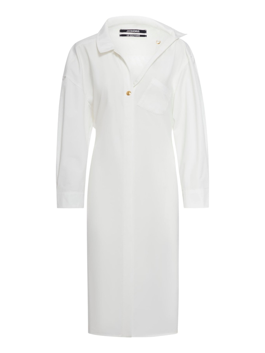 Suitnegozi - Woman White Shirt Dress GOOFASH