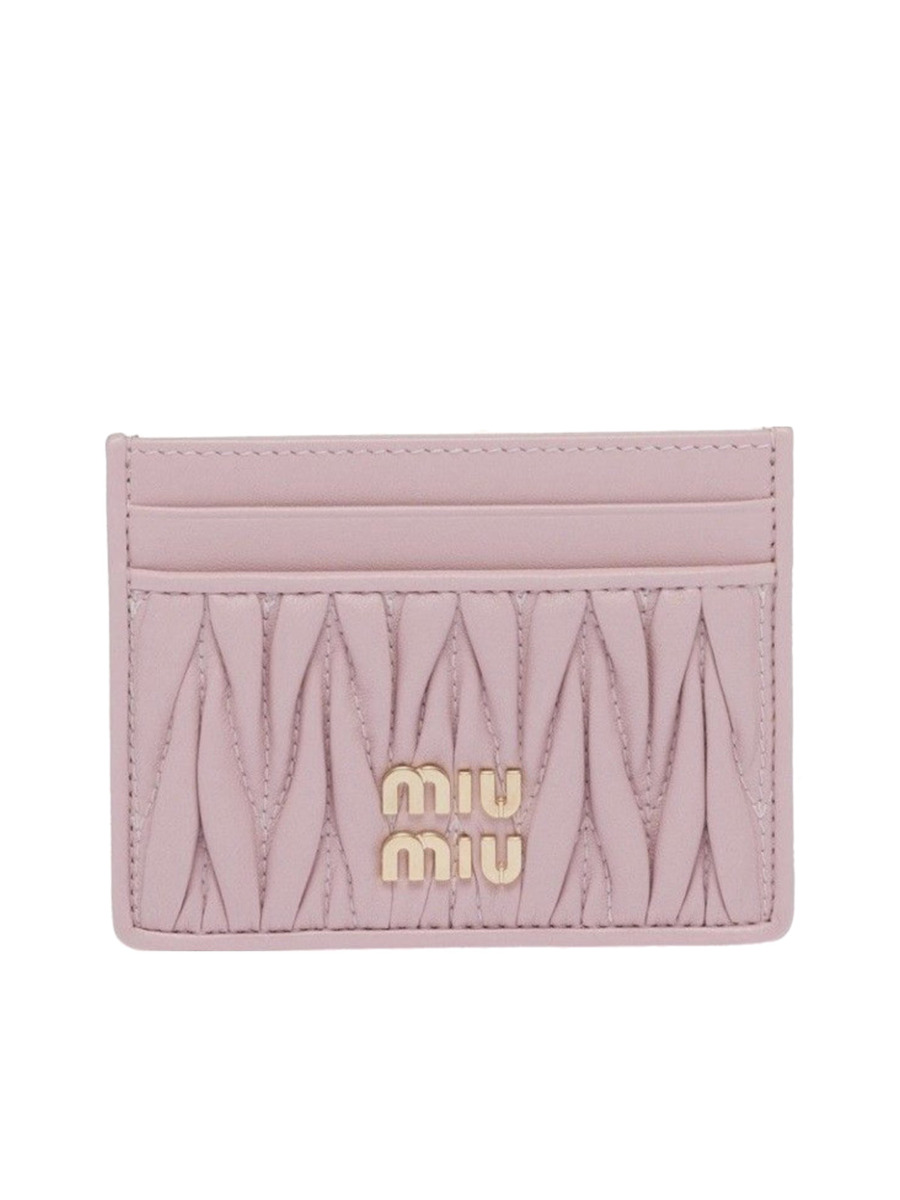 Suitnegozi Women Pink Card Holder from Miu Miu GOOFASH