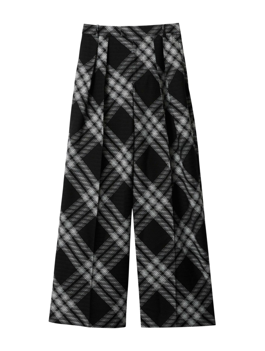 Suitnegozi - Womens Trousers - Checked GOOFASH