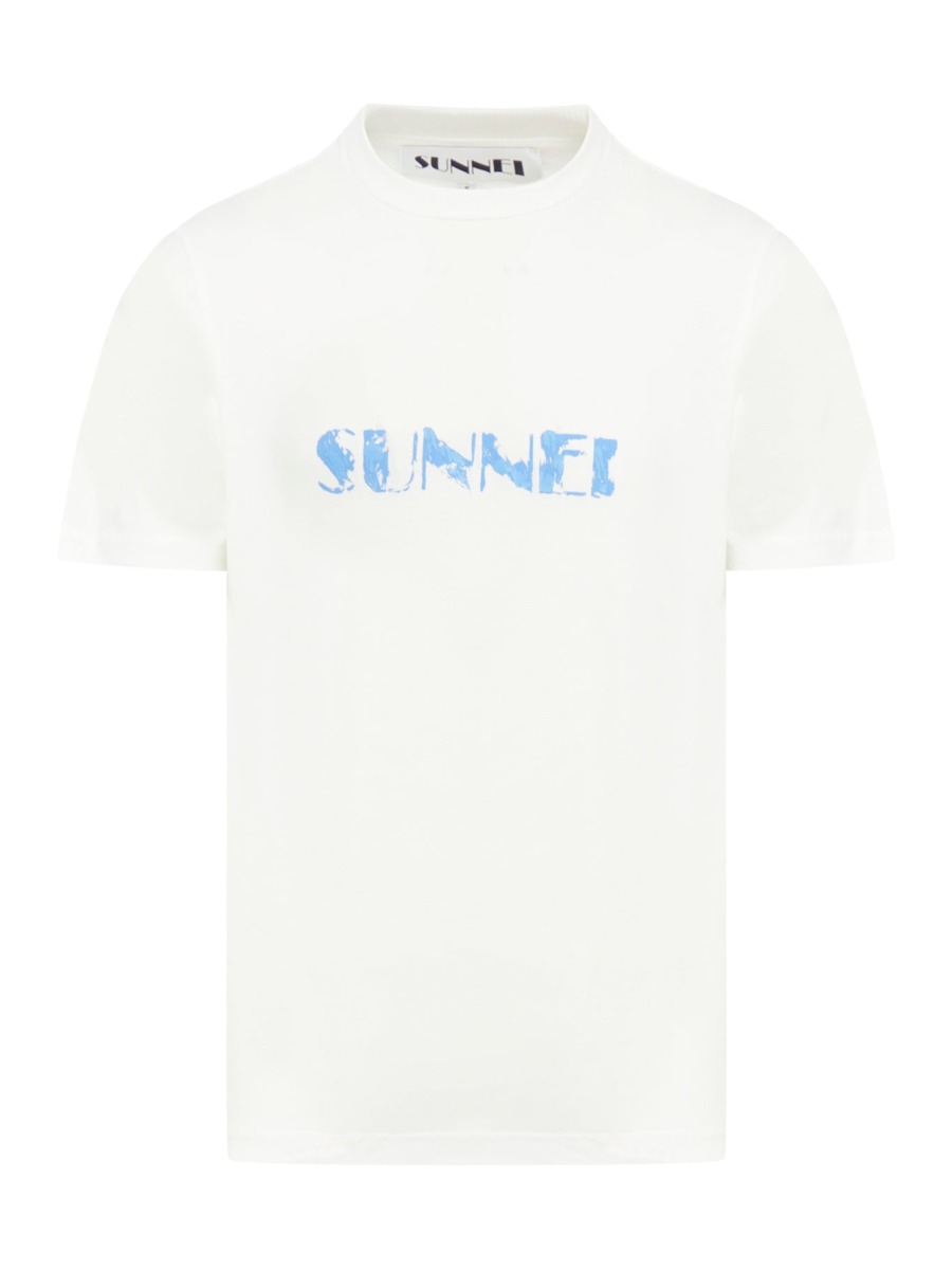 Sunnei - White - Gent T-Shirt - Suitnegozi GOOFASH