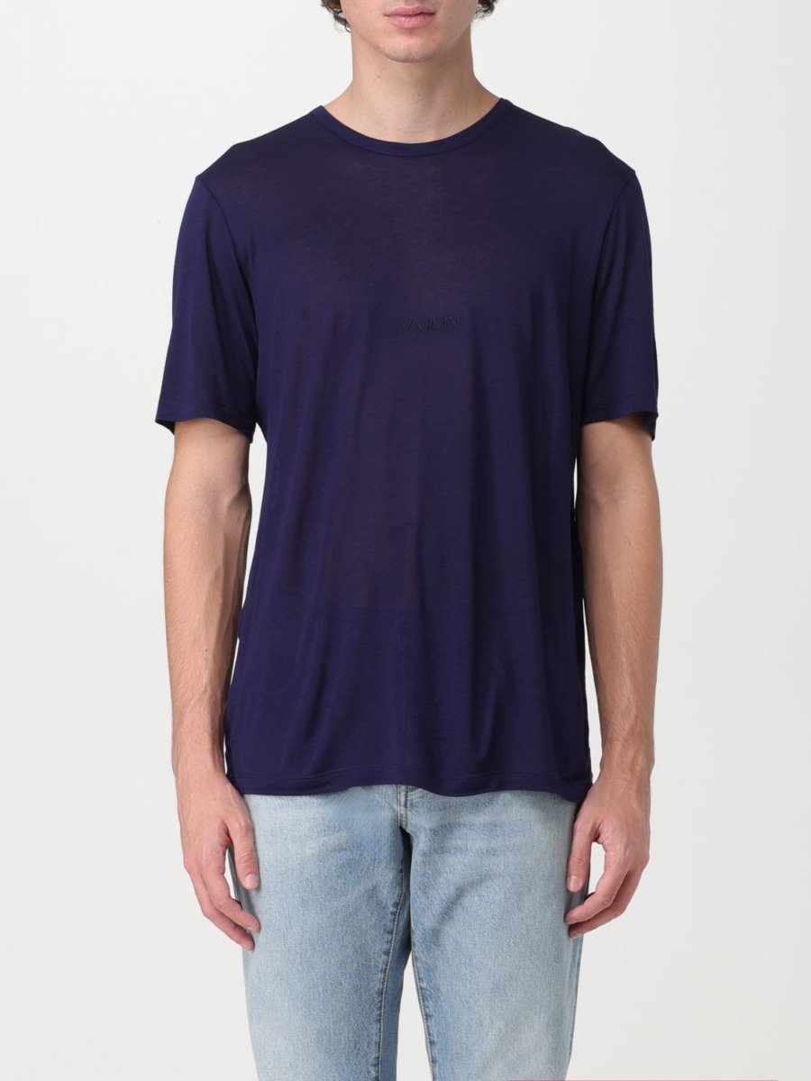 T-Shirt Blue for Man from Giglio GOOFASH