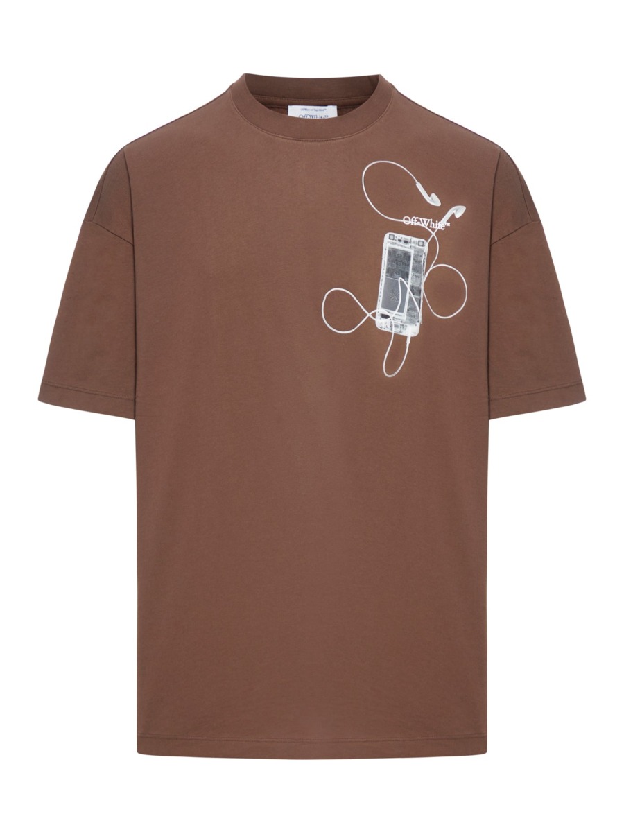 T-Shirt Brown Suitnegozi Off White GOOFASH