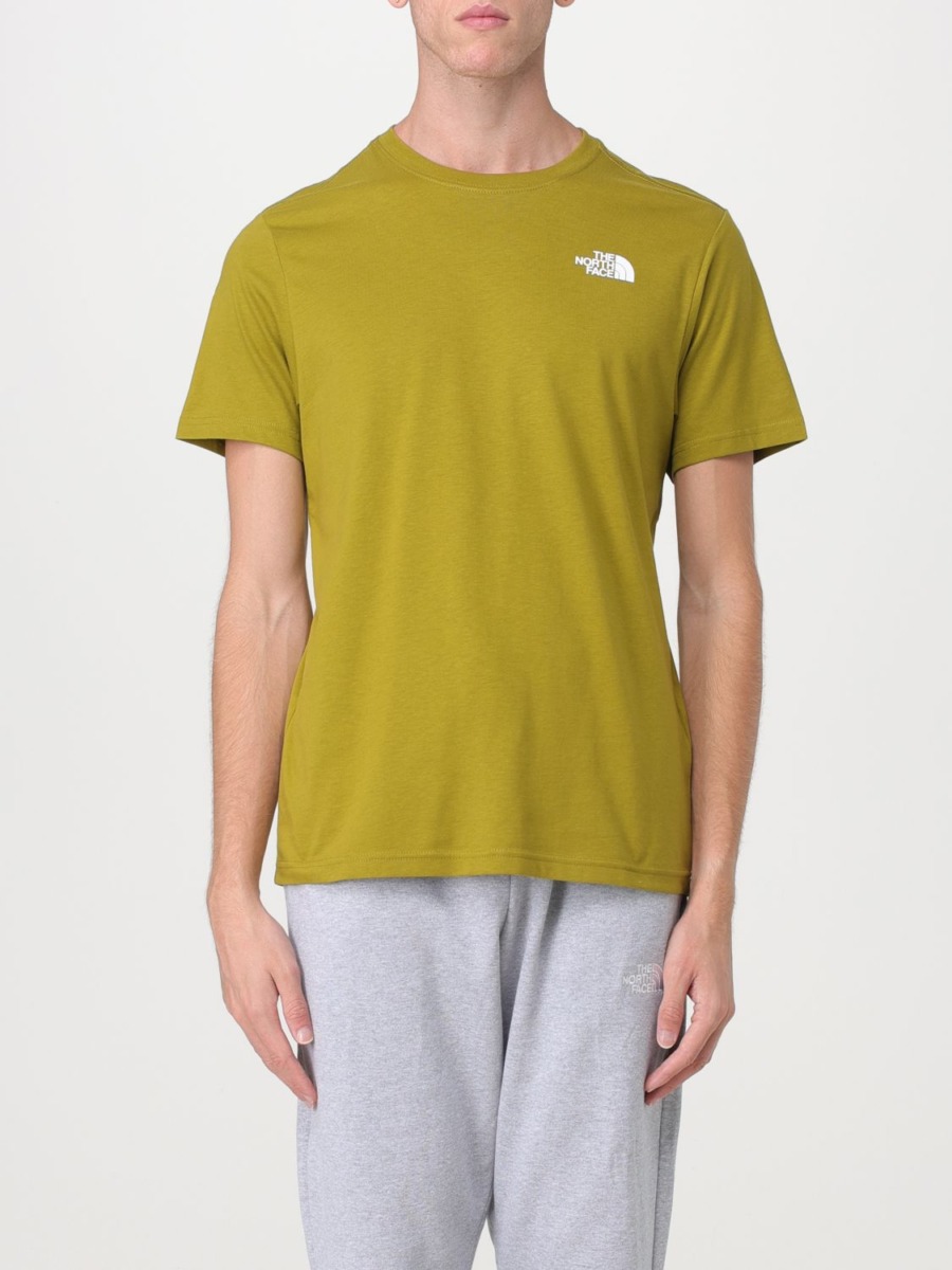 T-Shirt Green - The North Face - Man - Giglio GOOFASH