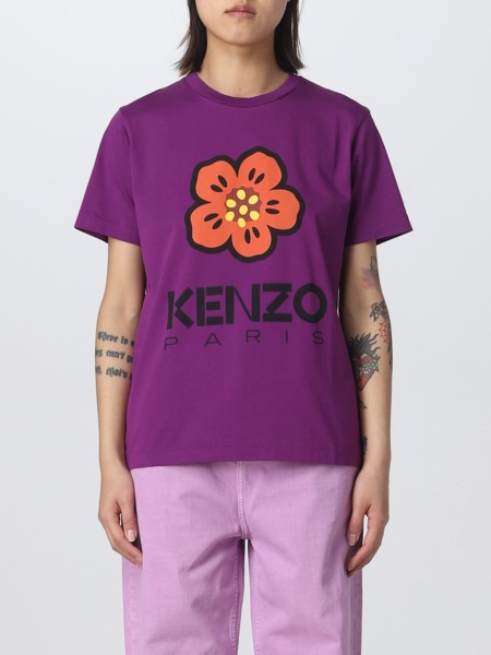 T-Shirt - Purple - Kenzo - Lady - Giglio GOOFASH