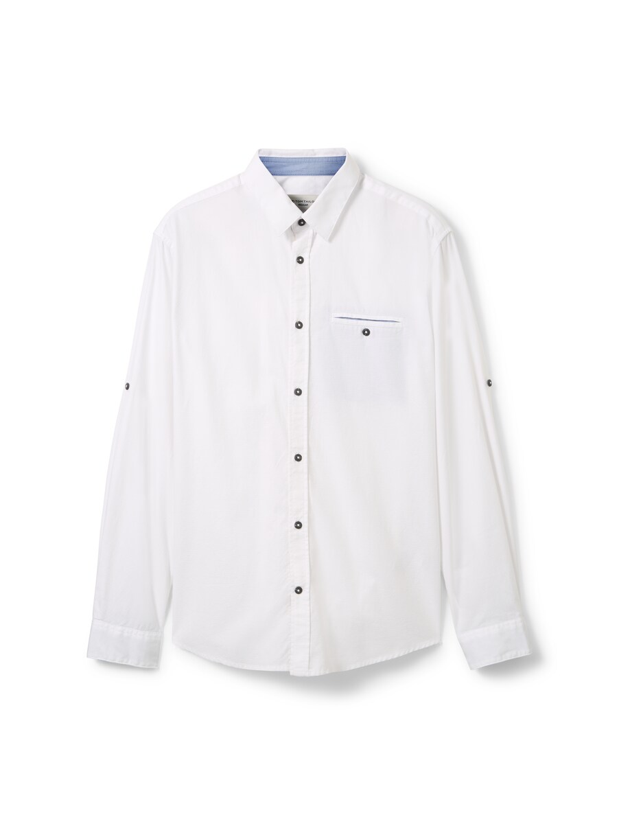 T-Shirt White Tom Tailor Men GOOFASH