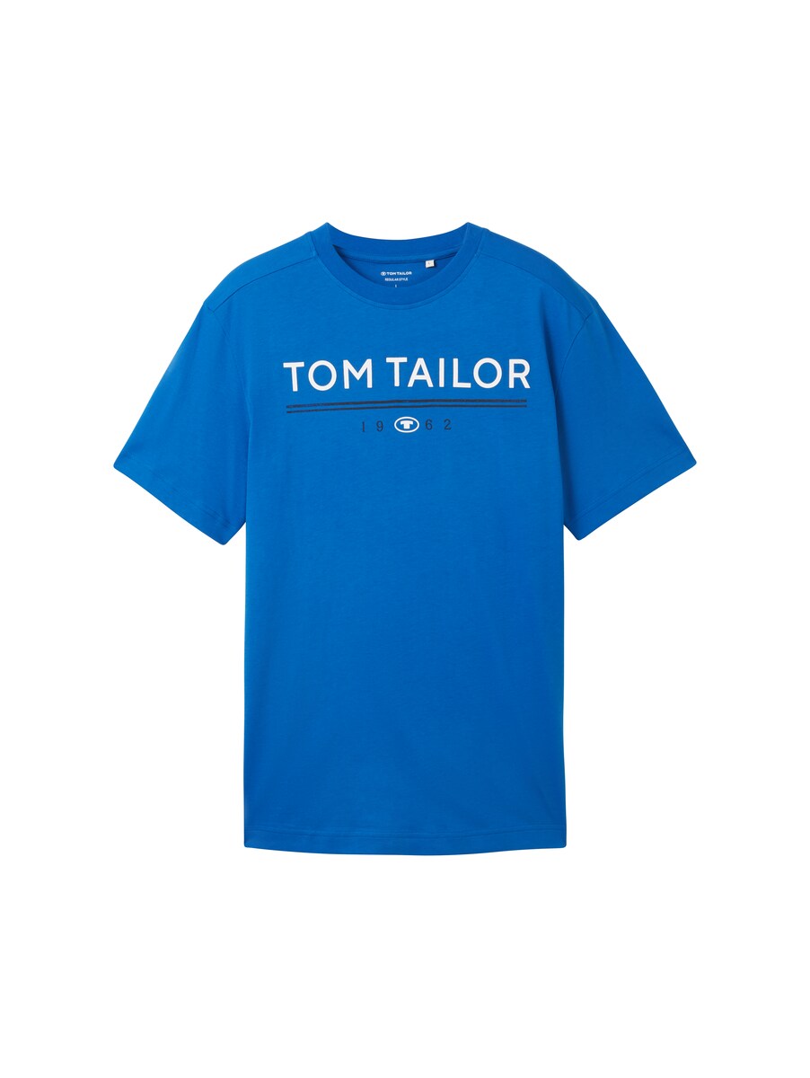 T-Shirt in Blue Tom Tailor Man GOOFASH