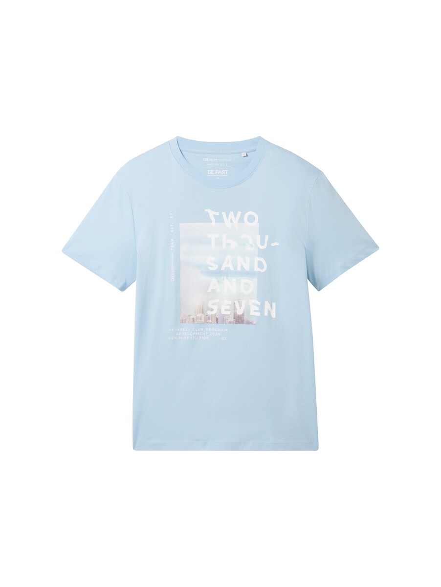 T-Shirt in Blue for Men by Tom Tailor GOOFASH