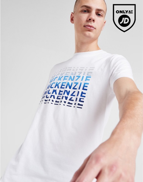 T-Shirt in White - Mckenzie Man - JD Sports GOOFASH