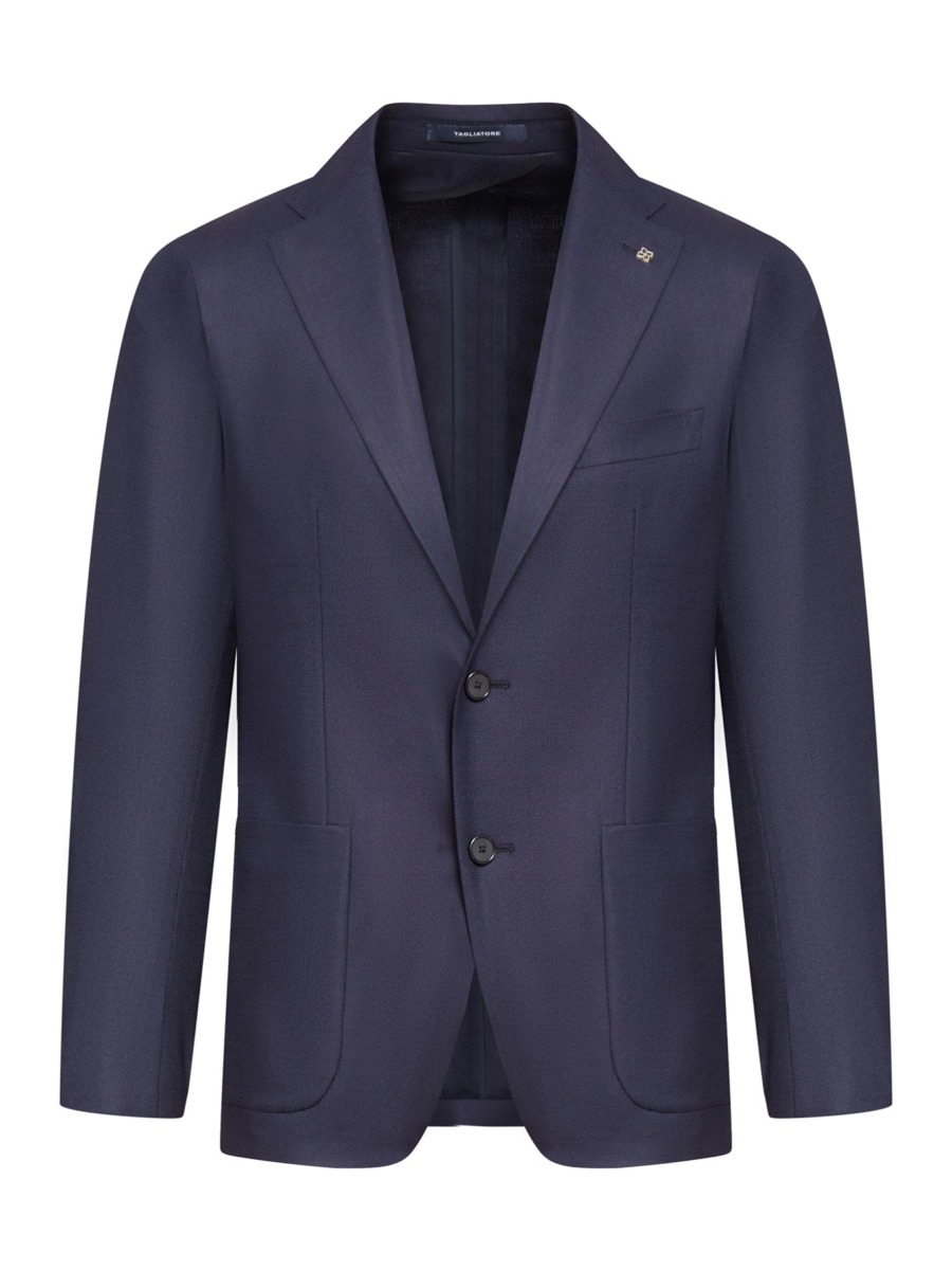 Tagliatore - Gents Jacket in Blue by Suitnegozi GOOFASH