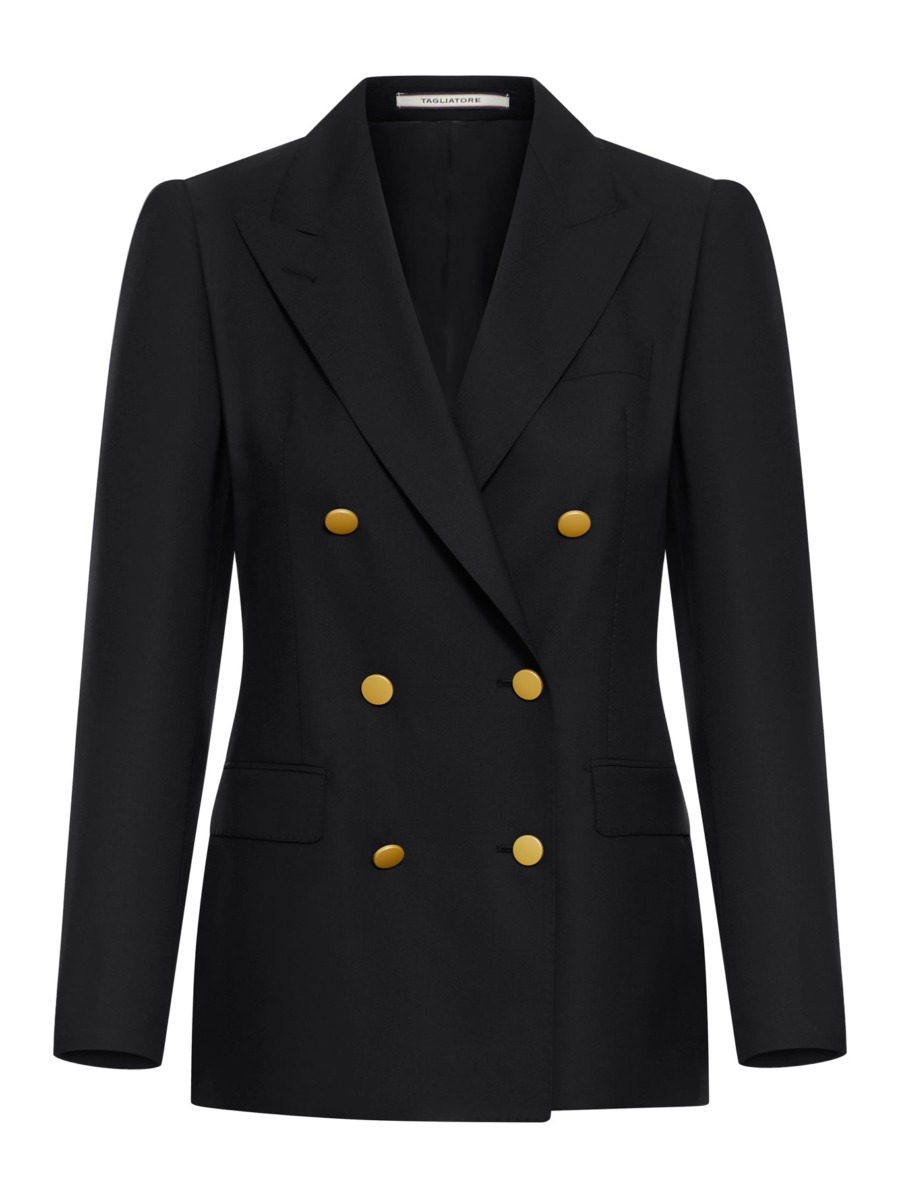 Tagliatore - Womens Jacket in Black at Suitnegozi GOOFASH