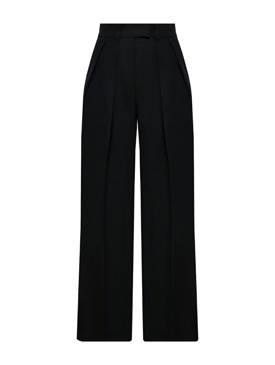 Tailored Trousers Black for Women at Suitnegozi GOOFASH