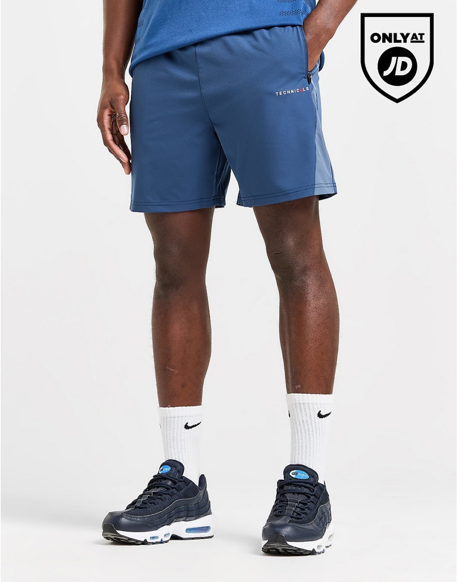 Technicals Blue Man Shorts - JD Sports GOOFASH