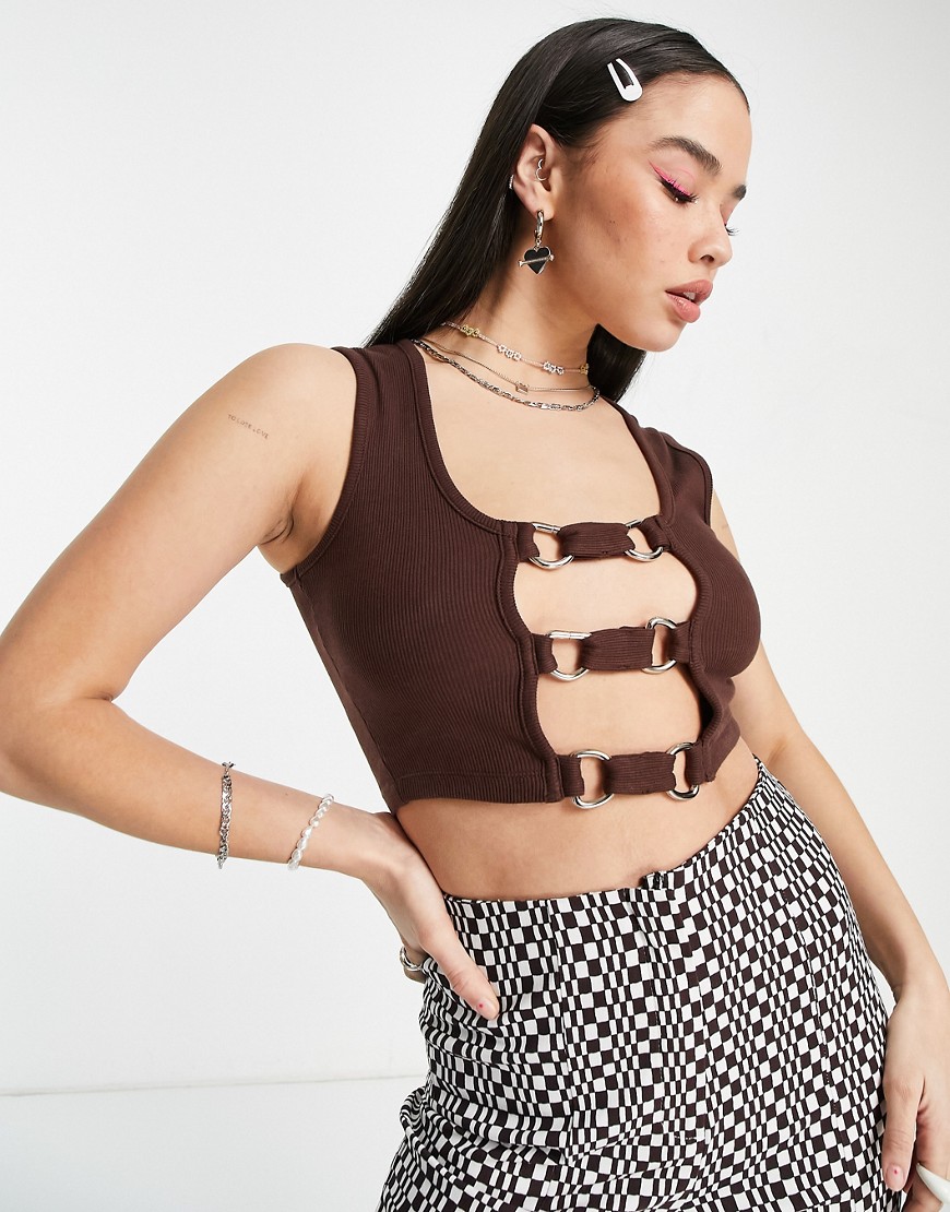 The Ragged Priest - Lady Tank Top Brown from Asos GOOFASH