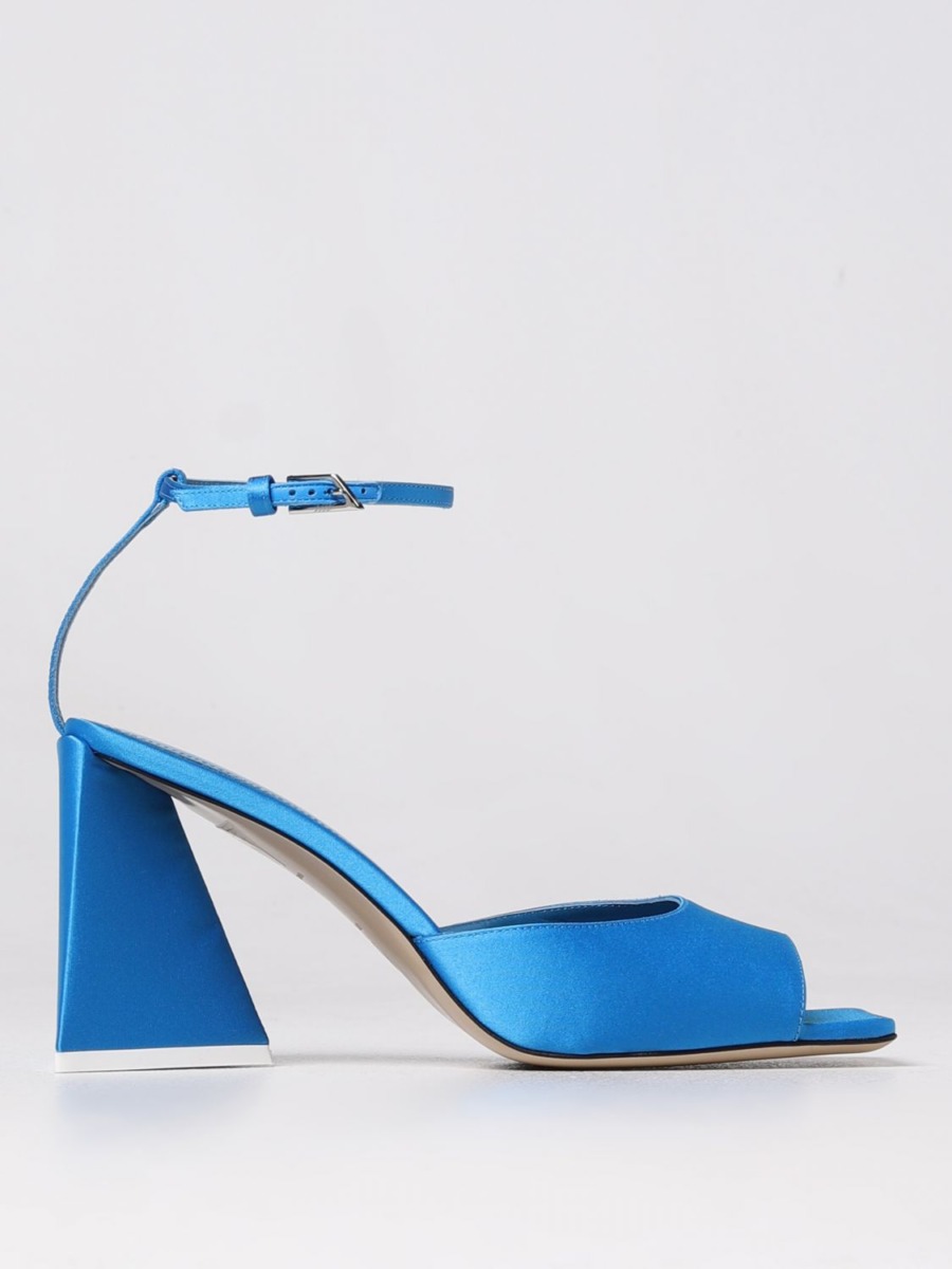 Thetico Woman Heeled Sandals in Turquoise at Giglio GOOFASH