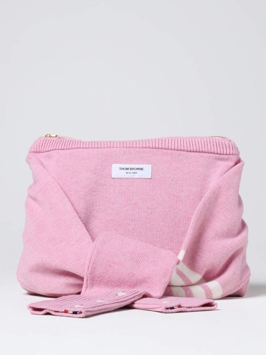 Thom Browne - Gent Shoulder Bag in Pink at Giglio GOOFASH