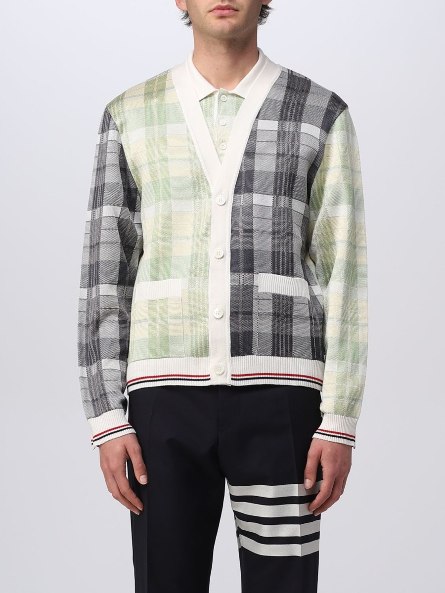 Thom Browne - Gents Jumper in Red from Giglio GOOFASH