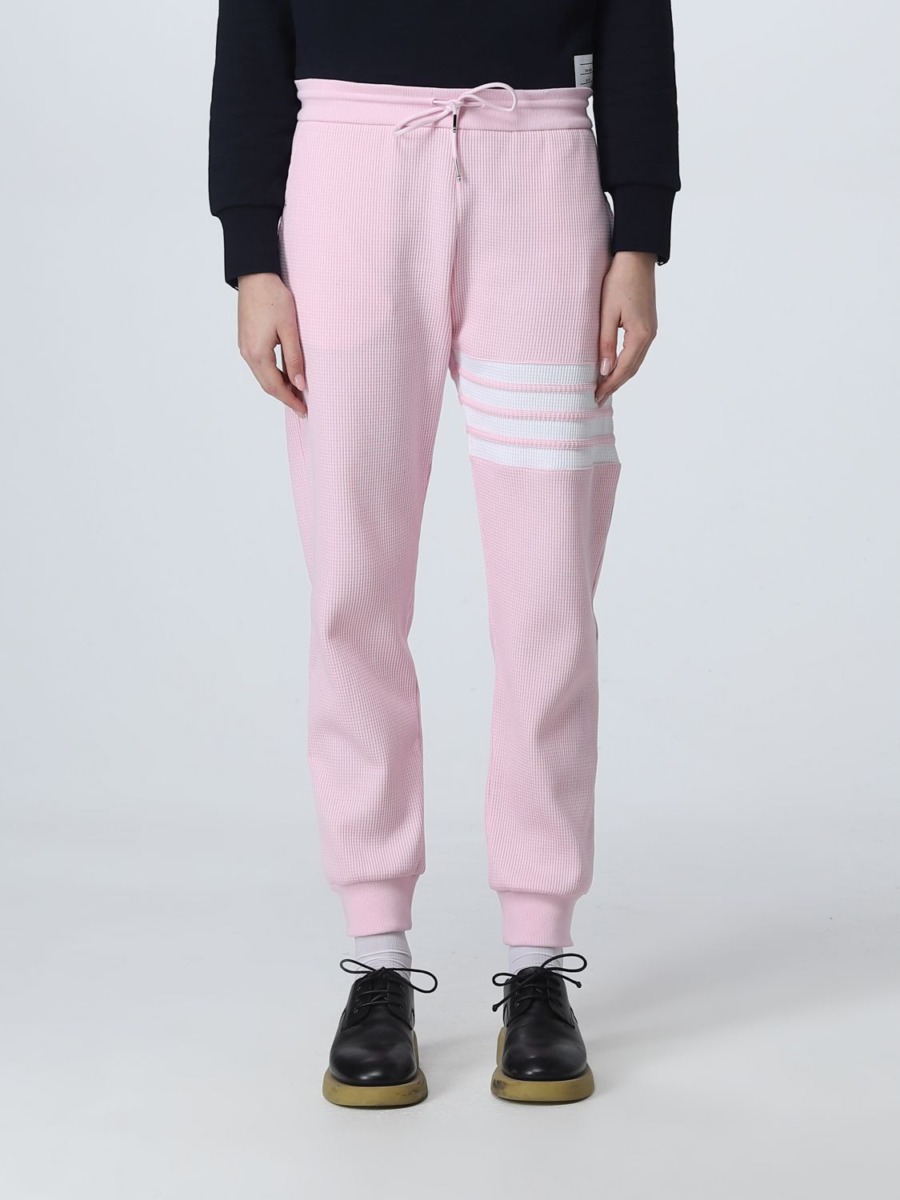 Thom Browne - Ladies Trousers in Pink at Giglio GOOFASH