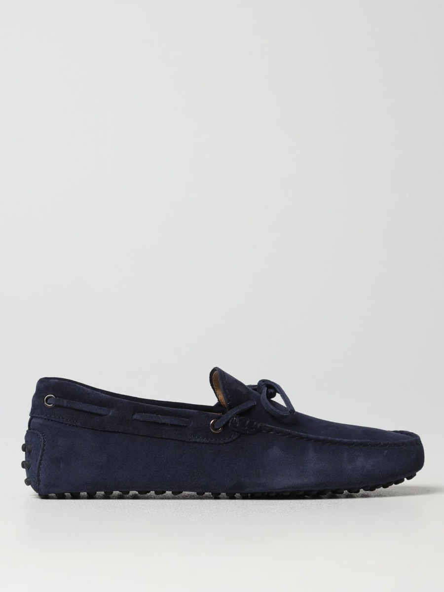 Tods Men Loafers Blue by Giglio GOOFASH