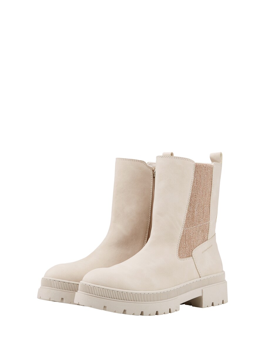 Tom Tailor Ankle Boots in Beige GOOFASH