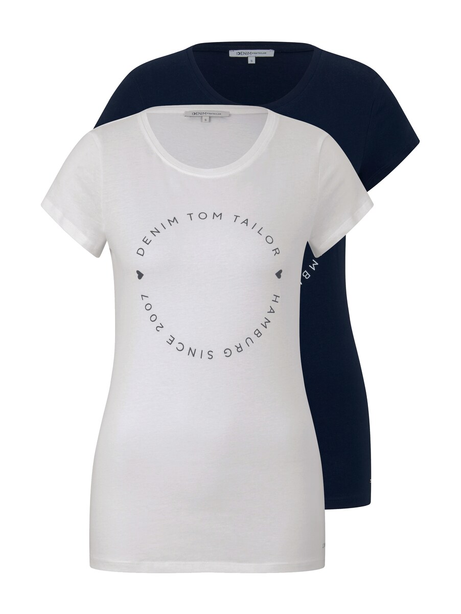 Tom Tailor Blue T-Shirt for Woman GOOFASH