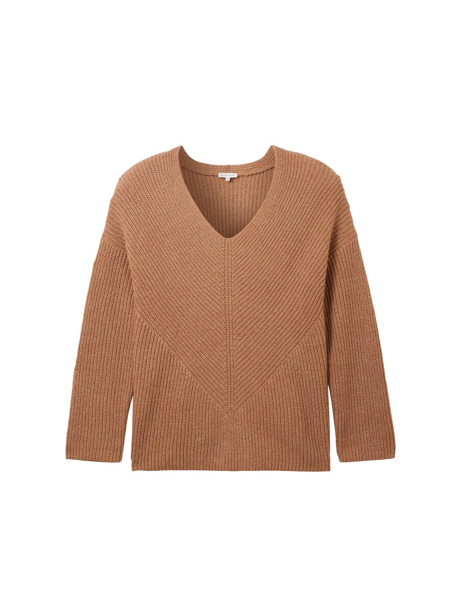 Tom Tailor Brown Women's Knitted Sweater GOOFASH