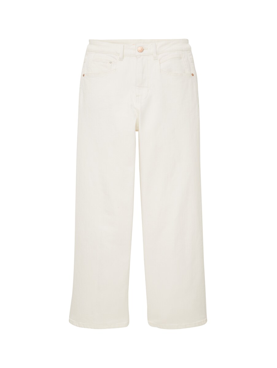Tom Tailor - Culotte Jeans in White GOOFASH