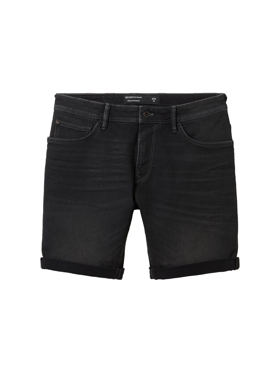 Tom Tailor - Man Jeans Shorts - Black GOOFASH