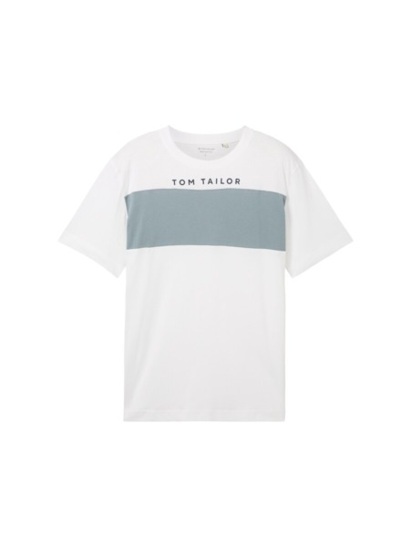 Tom Tailor Man T-Shirt White GOOFASH