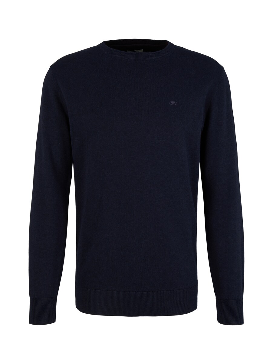 Tom Tailor Mens Blue Knitted Sweater GOOFASH