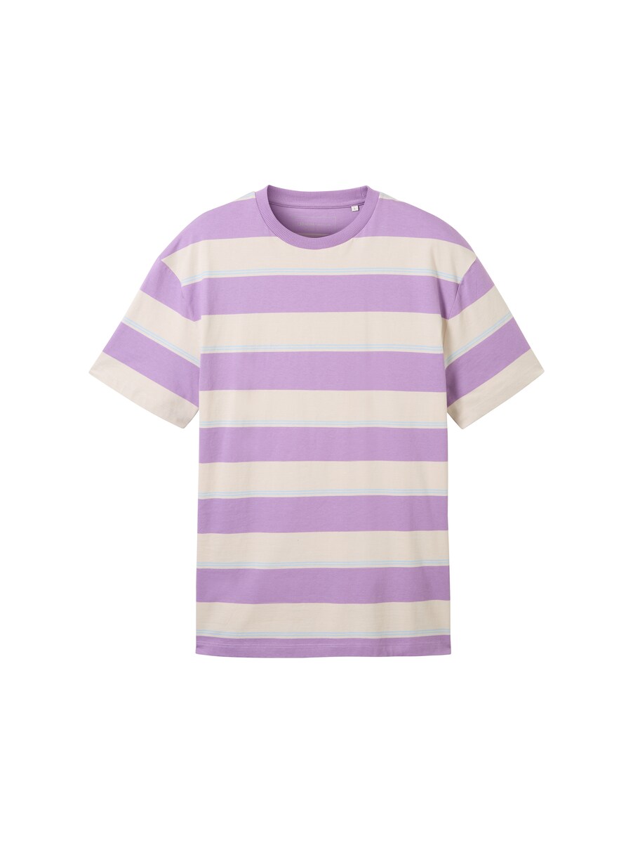 Tom Tailor Men's T-Shirt in Purple GOOFASH