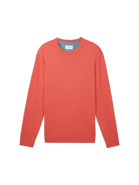 Tom Tailor - Red Gent Knitted Sweater GOOFASH