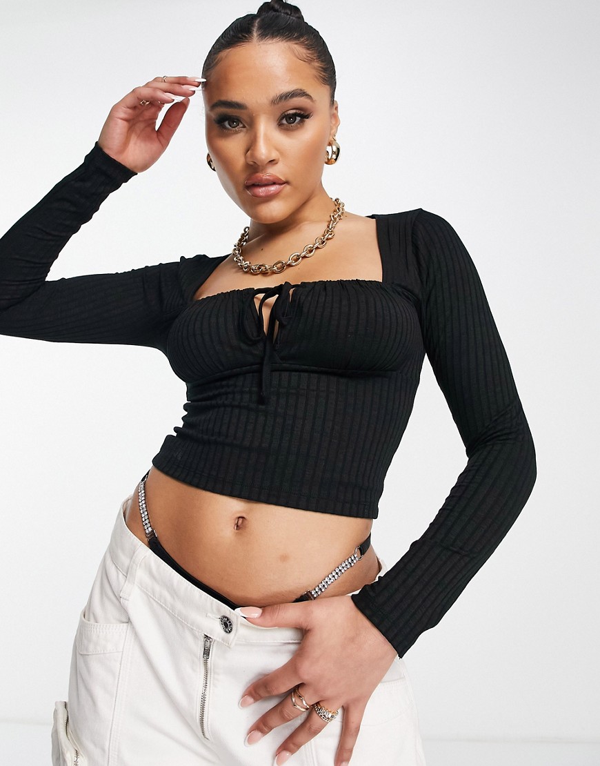 Top in Black for Women by Asos GOOFASH