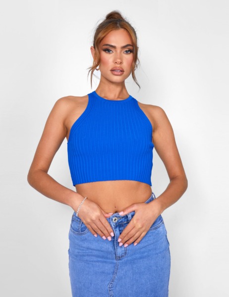 Top in Blue from Public Desire GOOFASH