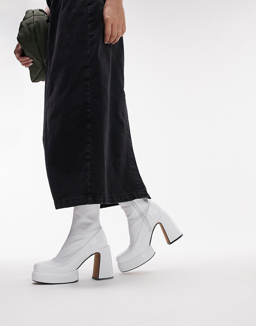 Topshop - Ankle Boots White - Asos Women GOOFASH