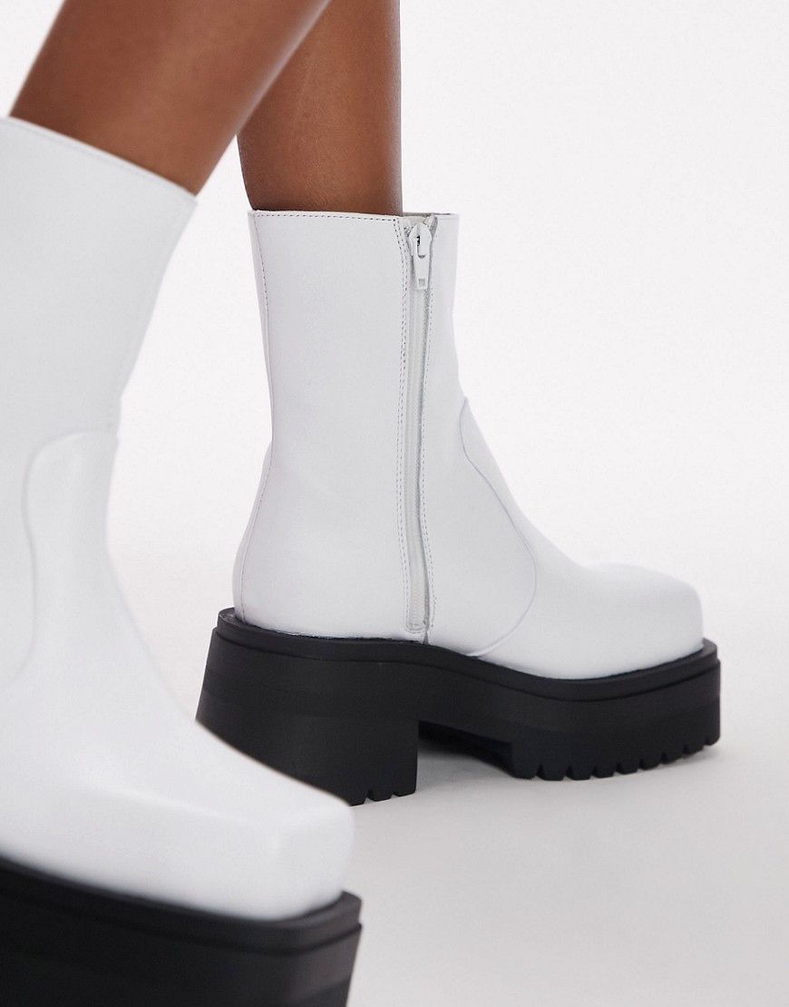 Topshop - Boots White - Asos Ladies GOOFASH