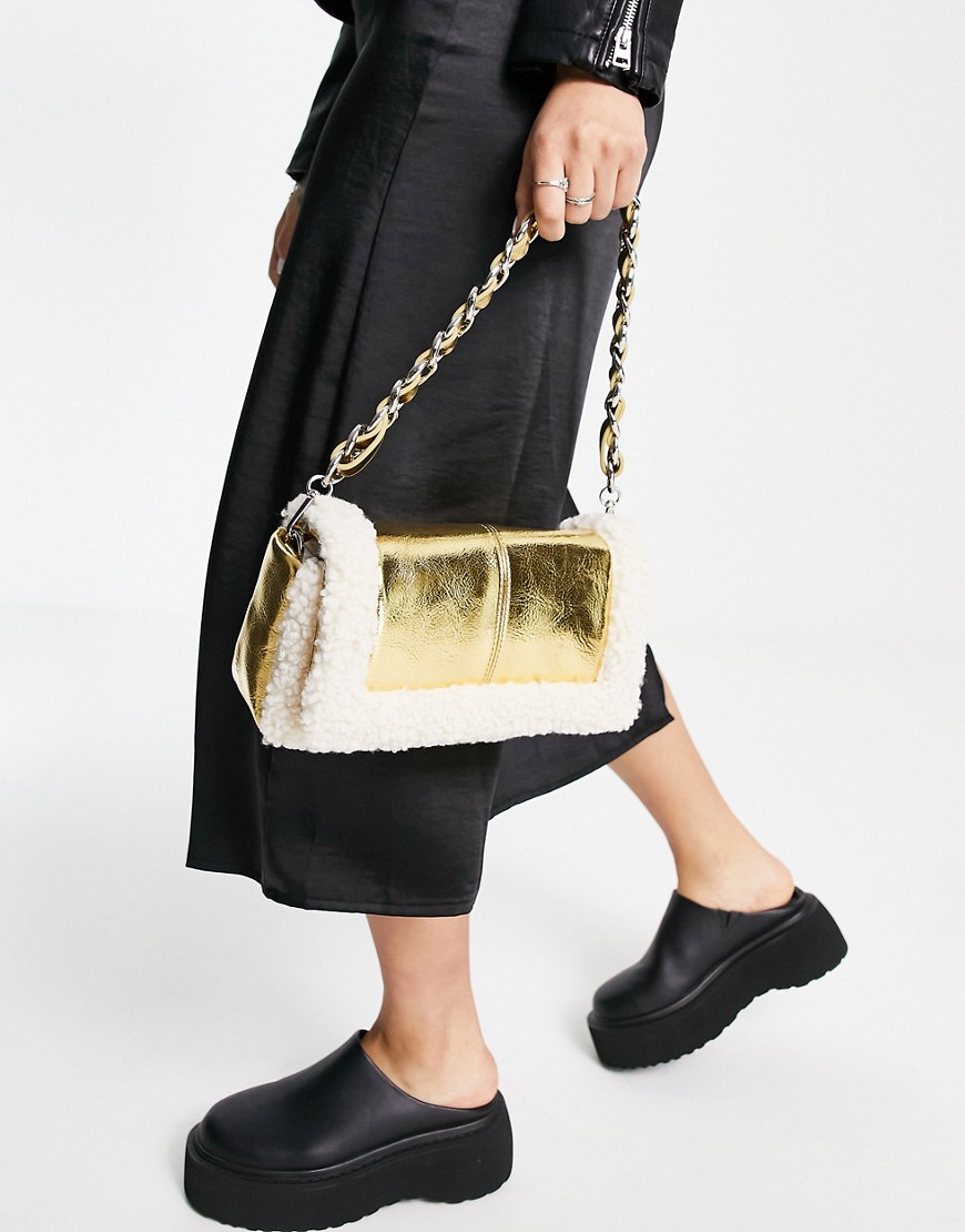 Topshop Lady Bag in Gold - Asos GOOFASH