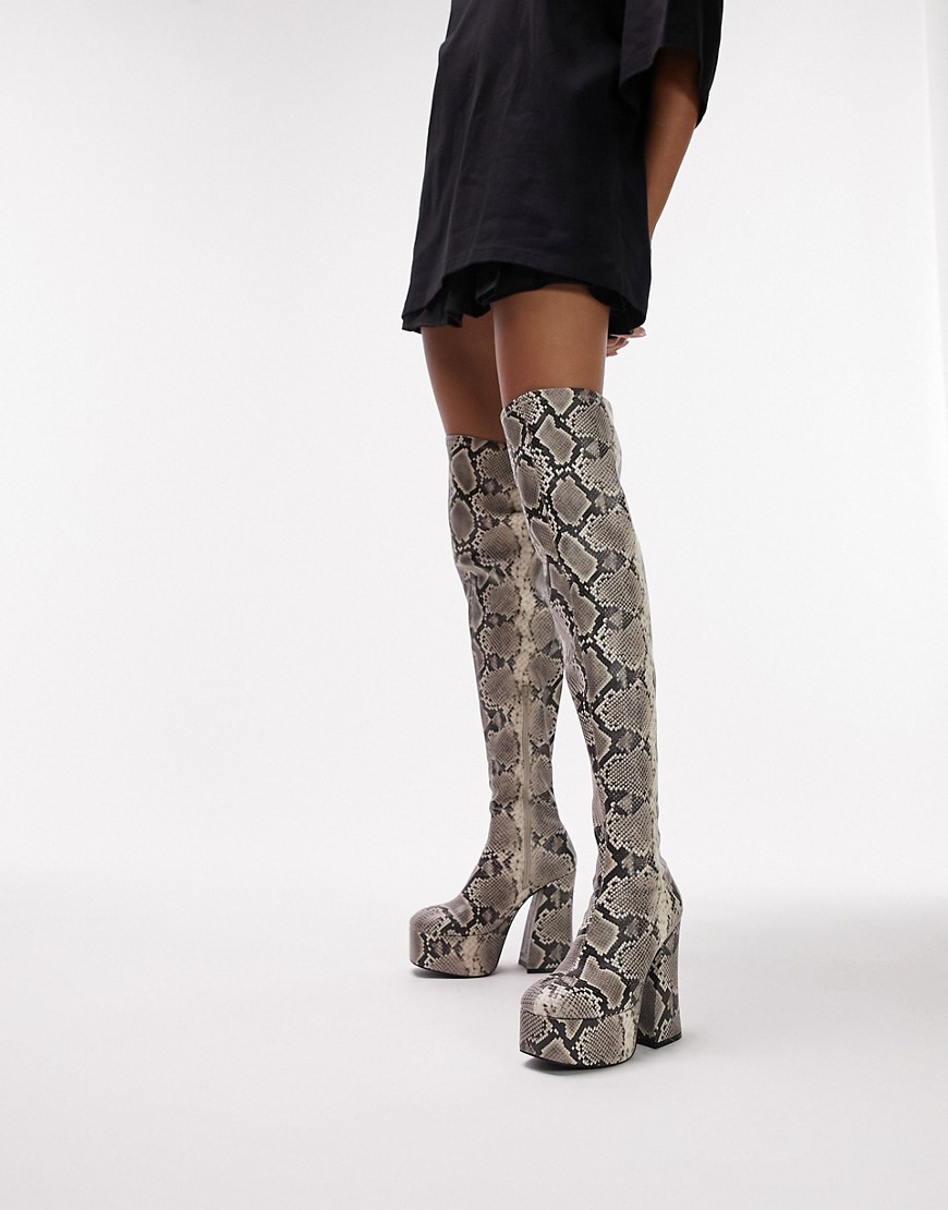 Topshop - Multicolor Women's Knee High Boots - Asos GOOFASH