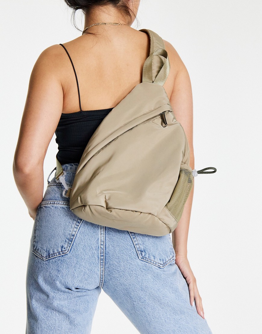 Topshop Woman Green Backpack by Asos GOOFASH