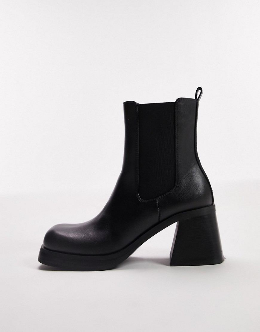 Topshop Women's Black Chelsea Ankle Boots from Asos GOOFASH