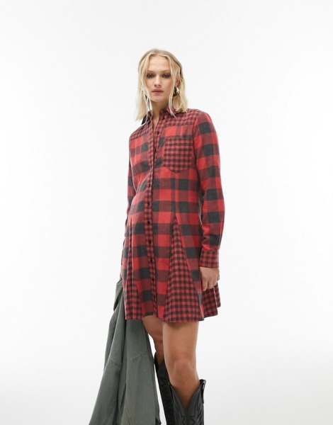 Topshop - Women's Shirt Dress in Multicolor from Asos GOOFASH