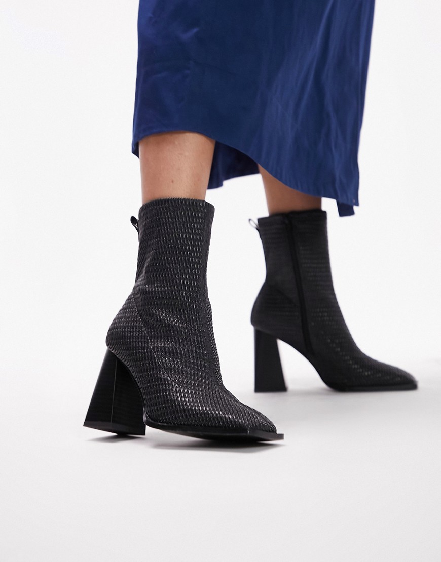 Topshop Womens Sock Boots Black by Asos GOOFASH