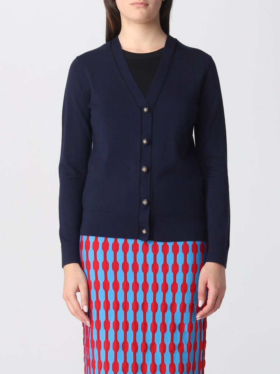 Tory Burch Cardigan Blue for Women from Giglio GOOFASH