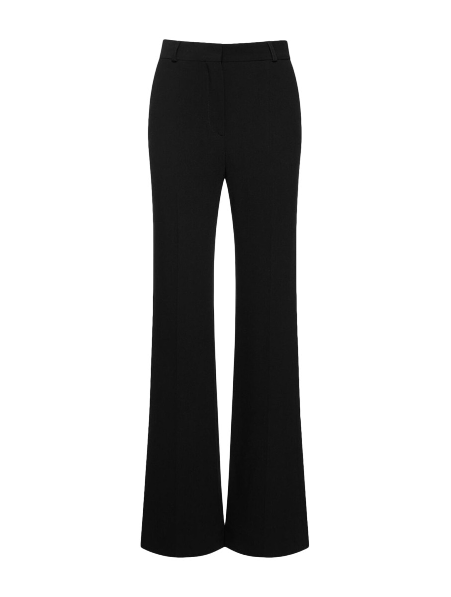 Toteme Womens Flared Trousers Black from Suitnegozi GOOFASH
